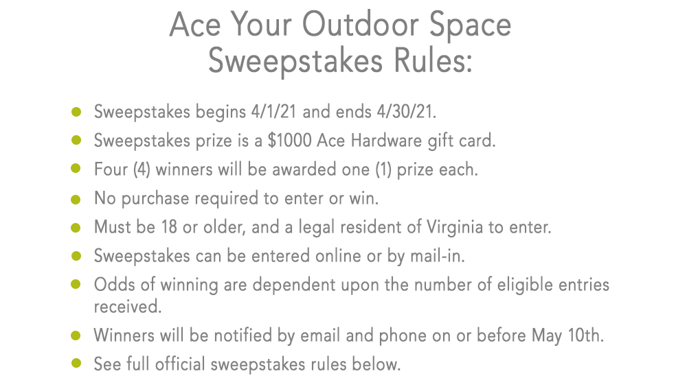 April Sweepstakes Va 811