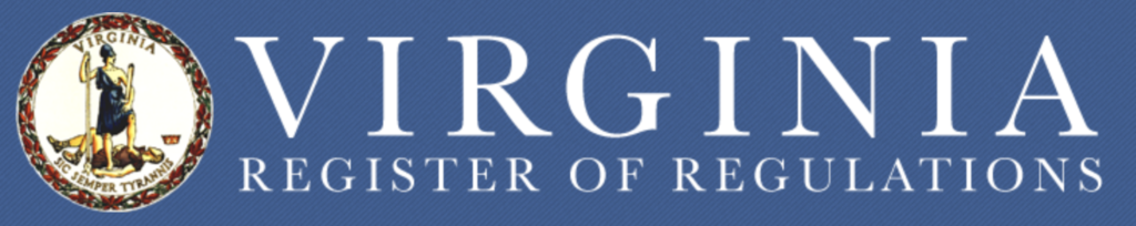 Virginia Register of Regulations 