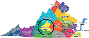 Southwest VA Region 6 Map