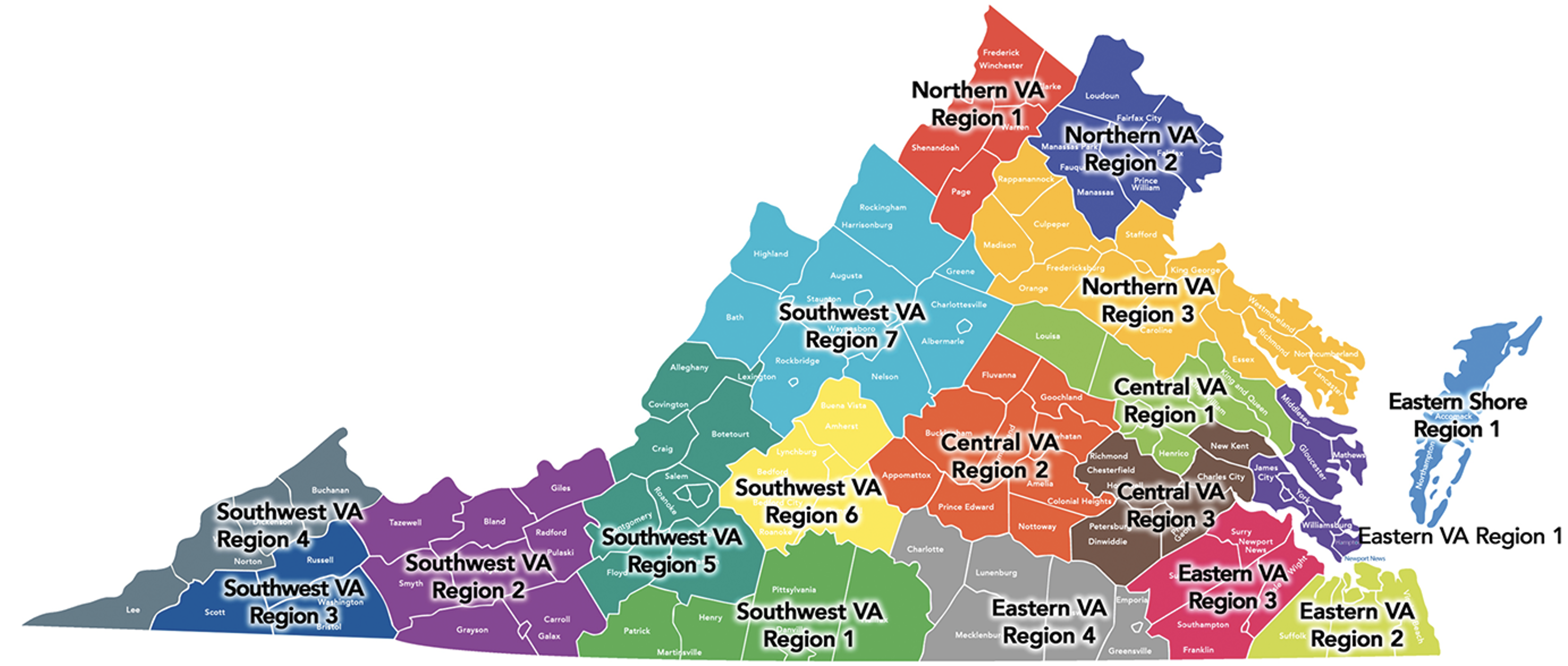 LDPC Regional Map
